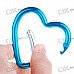 Aluminum Alloy Heart Shaped Carabiner Clip (Assorted Color)