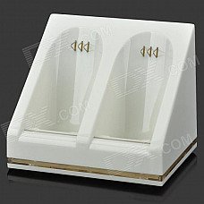 Blue Light 2 x 2800mAh Battery Packs with Dual Controller USB Charging Station for Wii