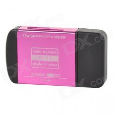 Yaosheng 4-in-1 Multi-functional USB 2.0 Card Reader - Purple + Black Yaosheng 4-in-1 Multi-functional USB 2.0 Card Reader - Purple + Black