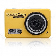 ENKAY Waterproof Wifi Control 120° 5.0 MP 1080P Full HD CMOS Sports Camera - Yellow ENKAY Waterproof Wifi Control 120° 5.0 MP 1080P Full HD CMOS Sports Camera - Yellow