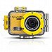 ENKAY Waterproof Wifi Control 120° 5.0 MP 1080P Full HD CMOS Sports Camera - Yellow ENKAY Waterproof Wifi Control 120° 5.0 MP 1080P Full HD CMOS Sports Camera - Yellow