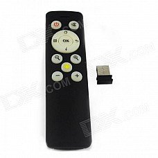 12-Button Wireless 2.4G Remote Controller - Black + White (2 x AAA) 12-Button Wireless 2.4G Remote Controller - Black + White (2 x AAA)