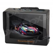 3.5" TFT Screen Disaplay Car CCTV Camera Monitor Security Tester - Black