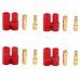 DIY 3.5mm Gold Plated Banana Plug Connector for Fixed Wing R/C Aircrafts - Golden + Red (4 Sets) DIY 3.5mm Gold Plated Banana Plug Connector for Fixed Wing R/C Aircrafts - Golden + Red (4 Sets)