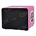 HY WB-007 Touch Speaker w/ Mini USB / USB 2.0 / 3.5mm / TF / FM - Pink + Black + White HY WB-007 Touch Speaker w/ Mini USB / USB 2.0 / 3.5mm / TF / FM - Pink + Black + White