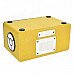 HY HY-3033 Rectangle Touch Speaker w/ Mini USB / USB 2.0 / 3.5mm / TF / FM - Yellow + Black + White HY HY-3033 Rectangle Touch Speaker w/ Mini USB / USB 2.0 / 3.5mm / TF / FM - Yellow + Black + White