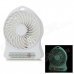 F-59 Portable USB 2.0 / 18650 Li-ion Battery Rechargeable 4-Blade Fan - White F-59 Portable USB 2.0 / 18650 Li-ion Battery Rechargeable 4-Blade Fan - White