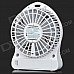 F-59 Portable USB 2.0 / 18650 Li-ion Battery Rechargeable 4-Blade Fan - White F-59 Portable USB 2.0 / 18650 Li-ion Battery Rechargeable 4-Blade Fan - White