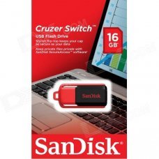SanDisk Cruzer Switch 16GB USB 2.0 Flash Drive With SecureAceess Software- SDCZ52-016G