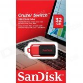 SanDisk Cruzer Switch 32GB USB 2.0 Flash Drive With SecureAceess Software- SDCZ52-032G
