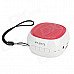 HY HY-BT75 Bluetooth V2.0 Speaker w/ FM / Microphone / TF / Micro USB - Deep Pink + White