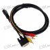 Gold Plated 1080P HDMI to VGA + Audio Adapter Cable (1.2M) Gold Plated 1080P HDMI to VGA + Audio Adapter Cable (1.2M)