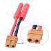 XT60 Male to 4.0mm Bullet Banana Wire Connector / Adapter - Red XT60 Male to 4.0mm Bullet Banana Wire Connector / Adapter - Red