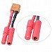 XT60 Male to 4.0mm Bullet Banana Wire Connector / Adapter - Red XT60 Male to 4.0mm Bullet Banana Wire Connector / Adapter - Red