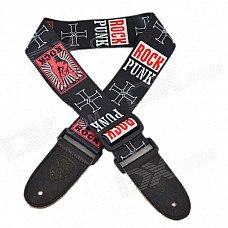 DEDO MA-52 Fashion Rock Pattern Polyester Adjustable Guitar / Bass Strap DEDO MA-52 Fashion Rock Pattern Polyester Adjustable Guitar / Bass Strap