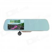 ACSON R155 5" Bluetooth Handsfree + Rearview Mirror Monitor + Parking Sensor System - Black + Blue