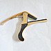 DEDO MA-9 Clip-on Quick Release Zinc Alloy + Rubber Capo for Ukulele - Golden DEDO MA-9 Clip-on Quick Release Zinc Alloy + Rubber Capo for Ukulele - Golden