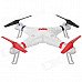 WLtoys V353 2.4GHz 4-CH Outdoor Radio Control 3D Tumbling UFO Quadcopter w/ Gyro - White + Red WLtoys V353 2.4GHz 4-CH Outdoor Radio Control 3D Tumbling UFO Quadcopter w/ Gyro - White + Red