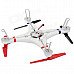 WLtoys V353 2.4GHz 4-CH Outdoor Radio Control 3D Tumbling UFO Quadcopter w/ Gyro - White + Red WLtoys V353 2.4GHz 4-CH Outdoor Radio Control 3D Tumbling UFO Quadcopter w/ Gyro - White + Red