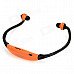 Outdoor Sports Running Wireless In-Ear MP3 Player Headset Headphone w/ FM - Black + Orange Outdoor Sports Running Wireless In-Ear MP3 Player Headset Headphone w/ FM - Black + Orange