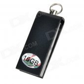 Mini Aluminum USB 2.0 Flash Drive - Black (16GB)