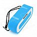 HY HY-BT74 Bluetooth V2.0 Speaker w/ 3.5mm / USB 2.0 / Microphone / FM / TF - Blue + White HY HY-BT74 Bluetooth V2.0 Speaker w/ 3.5mm / USB 2.0 / Microphone / FM / TF - Blue + White