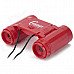 Plastic 2.5X Magnification Binocular Telescope Toy - Red Plastic 2.5X Magnification Binocular Telescope Toy - Red