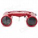 Plastic 2.5X Magnification Binocular Telescope Toy - Red Plastic 2.5X Magnification Binocular Telescope Toy - Red