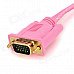 15-Pin VGA Male to Male Connecting Cable - Pink (500cm)