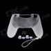 A-M011 Protective Silicone Case + Rocker Cap + Cross Key + Key Cap Set for PS4 Controller - White