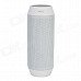 Portable Wireless Bluetooth V3.0 Car Speaker w/ Mic. / FM / Colorful Lights / TF Card Slot - White