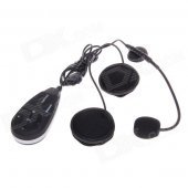 V5-1200 1200M 5-Rider Handsfree Bluetooth Intercom Set for Motorcycle - Black