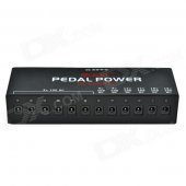 MOSKY US Standard 12V 12-Port Multi Power Supply Adapter for Guitar Effect Pedals - Black