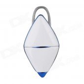 W-sound i3 2-in-1 Bluetooth V4.0 Stereo Headset w/ Voice Prompt + Voice Control - White + Blue