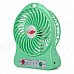 Portable USB 2.0 Powered 4-Blade 3-Mode Mini Desktop Fan w/ LED - Green (1 x 18650) Portable USB 2.0 Powered 4-Blade 3-Mode Mini Desktop Fan w/ LED - Green (1 x 18650)