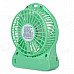 Portable USB 2.0 Powered 4-Blade 3-Mode Mini Desktop Fan w/ LED - Green (1 x 18650) Portable USB 2.0 Powered 4-Blade 3-Mode Mini Desktop Fan w/ LED - Green (1 x 18650)