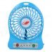 Portable USB 2.0 Powered 4-Blade 3-Mode Mini Desktop Fan w/ LED - Blue (1 x 18650) Portable USB 2.0 Powered 4-Blade 3-Mode Mini Desktop Fan w/ LED - Blue (1 x 18650)
