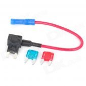 SZGAOY 14072302 DIY Blade Fuse Holder Socket w/ 10A & 15A Blade Power Fuses - Multi-colored