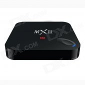 MXIII 4K Quad Core Android 4.4.2 Google TV Player w/ 2GB RAM, 8GB ROM, TF, Wi-Fi, HDMI - Black