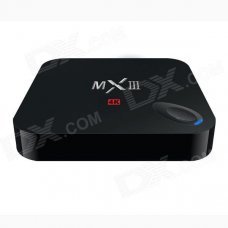 MXIII 4K Quad Core Android 4.4.2 Google TV Player w/ 2GB RAM, 8GB ROM, TF, Wi-Fi, HDMI - Black MXIII 4K Quad Core Android 4.4.2 Google TV Player w/ 2GB RAM, 8GB ROM, TF, Wi-Fi, HDMI - Black