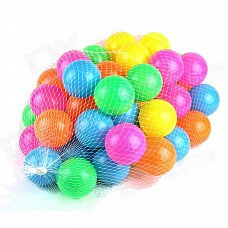 Children's PVC Ball Pool Toy - Orange + Blue + Multi-Colored Children's PVC Ball Pool Toy - Orange + Blue + Multi-Colored
