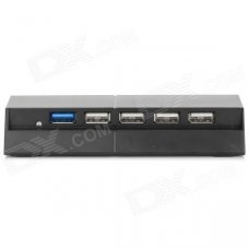 Mini Portable 5-Port USB 3.0 + USB 2.0 HUB for PS4 - Black Mini Portable 5-Port USB 3.0 + USB 2.0 HUB for PS4 - Black