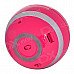 HY HY-BT18 Bluetooth V2.0 Speaker w/ Microphone / TF / Micro USB / Light - Deep Pink HY HY-BT18 Bluetooth V2.0 Speaker w/ Microphone / TF / Micro USB / Light - Deep Pink