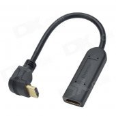 CHEERLINK Female to Male HDMI Extender / Repeater - Black + Golden