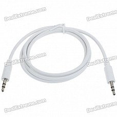 High Quality 3.5mm M-M Audio Jack Connection Cable - White (1M-Length) High Quality 3.5mm M-M Audio Jack Connection Cable - White (1M-Length)