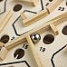 Wood Education Bead Rolling Maze Puzzle Game - Light Yellow + Black Wood Education Bead Rolling Maze Puzzle Game - Light Yellow + Black