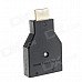 YuanBoTong HD-003 1080P HD HDMI Male to Female Video Adapter w/ Micro USB / LED - Black