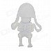 KL-23 Skull Skeleton Style USB 2.0 Flash Drive - White (4GB)