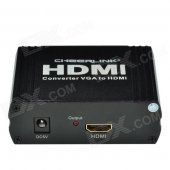 CHEERLINK L3V2HD01 VGA + R/L to HDMI Converter - Black