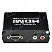 CHEERLINK L3V2HD01 VGA + R/L to HDMI Converter - Black CHEERLINK L3V2HD01 VGA + R/L to HDMI Converter - Black